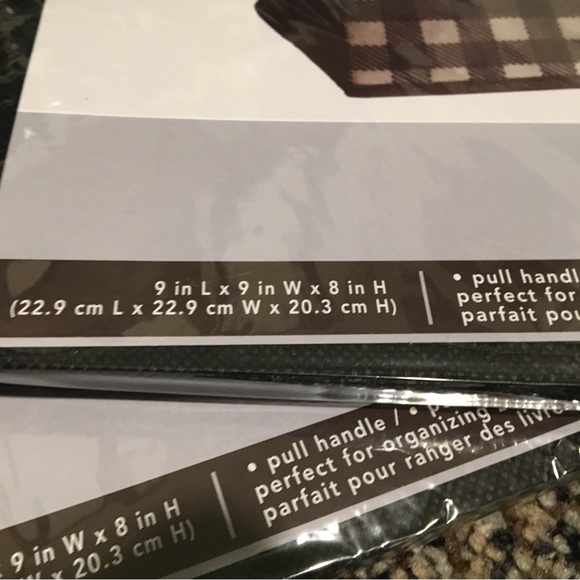 Closet essentials Collapsible Storage Container Plaid - Picture 2 of 3